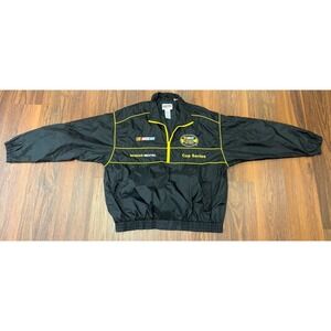 Vintage NASCAR Jacket Nextel Cup Racing Pullover Half Zip Size 2XL Embroidered